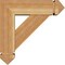 Ekena Millwork Traditional Arts and Crafts Rough Sawn Bracket w/ Offset Brace, Western Red Cedar, 6"W x 18"D x 18"H BKT0604X18X18TRA03RWR - alternate 3